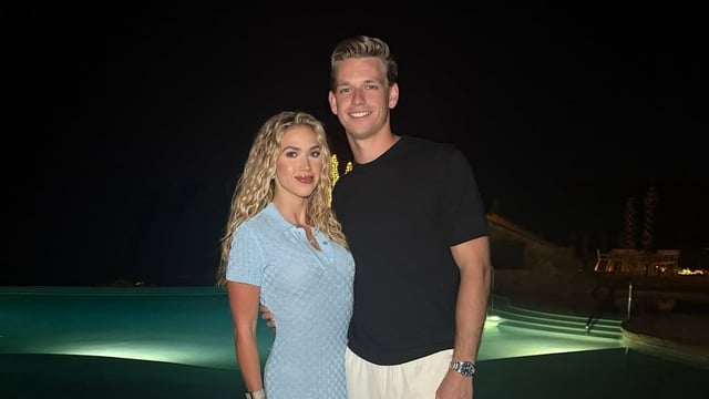 Gracie Hunt posing with Derek Green.