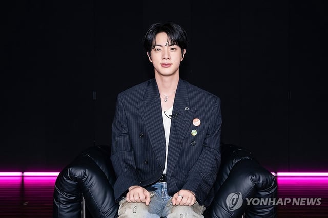 BTS' Jin is seen in this photo provided by BigHit Music. (PHOTO NOT FOR SALE) (Yonhap)