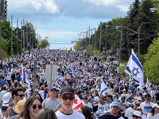 More than 56,000 people took part in the Walk With Israel on Sunday. (Naomi Parness Photo)