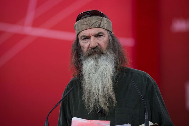 Phil Robertson of television show Duck Dynasty speaks at the annual Conservative Political Action Conference (CPAC) at National Harbor, Maryland, outside Washington, DC on February 27, 2015.