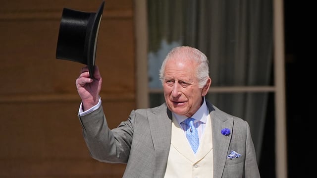Le roi Charles III au palais de Buckingham à Londres en Grande-Bretagne, le 14 mai 2025.