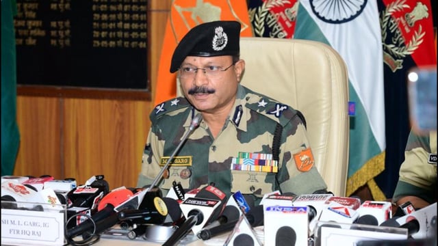 BSF IG (Rajasthan) ML Garg. (HT Photo)