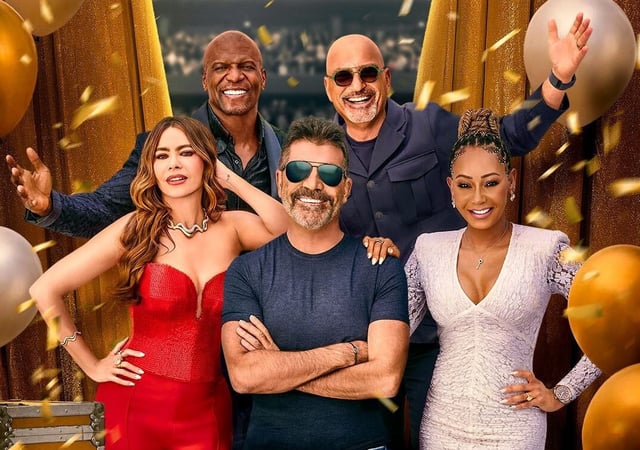 Terry Crews and the judges for America&#39;s Got Talent Season 20