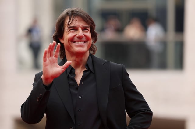 Tom Cruise arrives at the US Premiere of &#34;Mission: Impossible – The Final Reckoning&#34; at Lincoln Center Plaza in New York, New York on May 18, 2025.