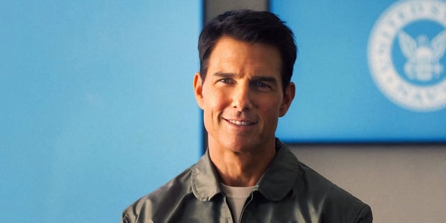Tom Cruise as Maverick in Top Gun: Maverick