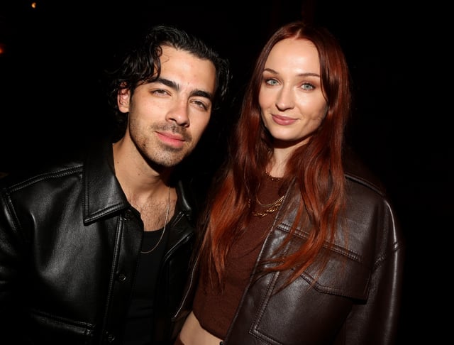 NEW YORK, NEW YORK - OCTOBER 20: (EXCLUSIVE COVERAGE)  Joe Jonas and Sophie Turner pose at the opening night of the play &#34;Topdog/Underdog&#34; on Broadway at The Golden Theater on October 20, 2022 in New York City. (Photo by Bruce Glikas/WireImage)