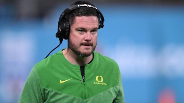Oregon Ducks football coach Dan Lanning