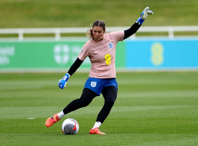 Soccer Football - UEFA Women's Euro 2025 qualifier - England Training - St George's Park, Burton upon Trent, Britain - July 8, 2024 England's Mary Earps during training Action Images via Reuters/Andrew Boyers/File Photo