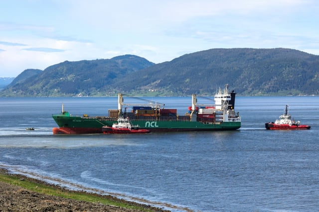 NCL Salten a été renfloué, le 27 mai 2025, à Trondheim en Norvège