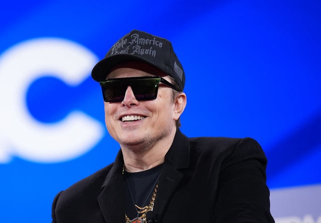 Tesla CEO Elon Musk speaks at the Conservative Political Action Conference (CPAC) in Maryland, United States in February 2025.