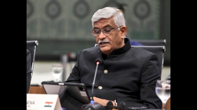 Union minister Gajendra Singh Shekhawat at the 10th Brics meeting of culture ministers in Brazil’s Brasília. (X)