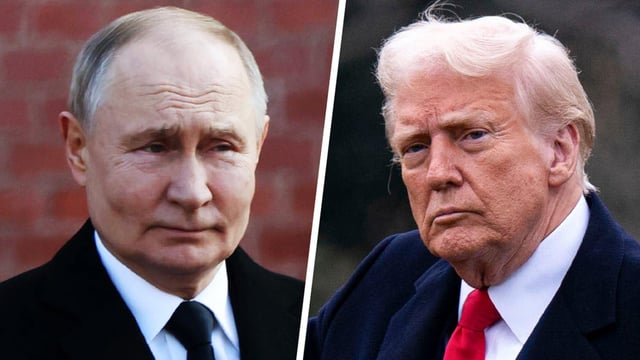Russian President Vladimir Putin and President Donald Trump.