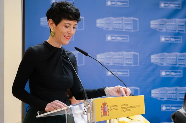La ministra de Inclusión, Seguridad Social y Migraciones, Elma Saiz.