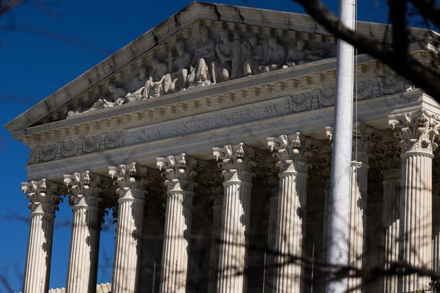 The US Supreme Court in Washington, D.C., on Sunday, March 2, 2025.