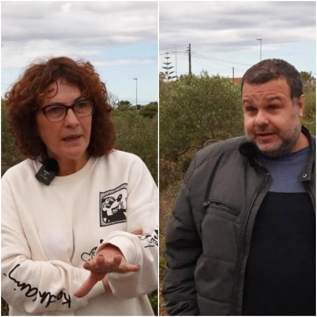 Natalia García y Xisco Amaya viven a poco más de medio kilómetro de la granja y llevan años luchando para que se cierre.