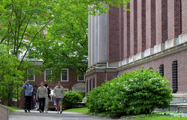 Students walk on the campus of Harvard University in Cambridge, Massachusetts, U.S., May 23, 2025.   REUTERS/Faith Ninivaggi/File Photo