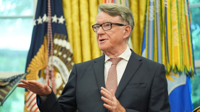 Lord Mandelson called for European defence to “step up and rebalance”