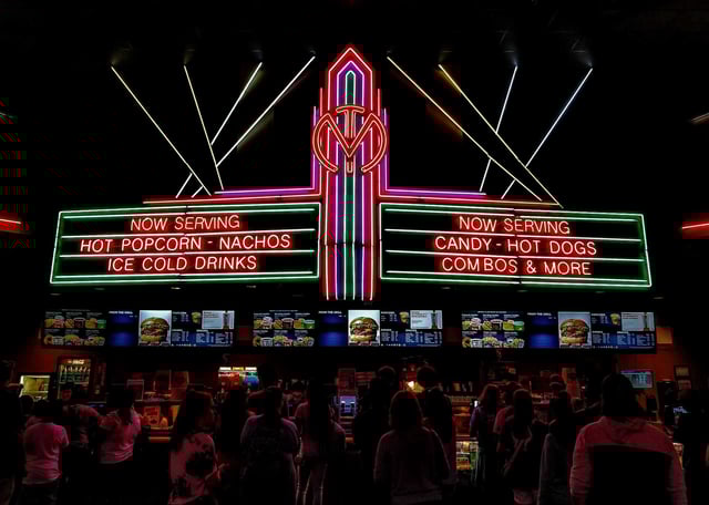 inside of movie theater
