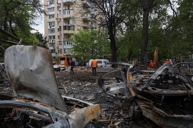 A view of an attack on Odesa, Ukraine on May 25, 2025, as Russia tries to instil a sense among Kyiv’s allies of Russian superiority over Ukrainian forces.