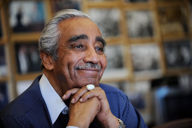 Representative Charlie Rangel in Harlem in 2010. (Susan Watts / New York Daily News)