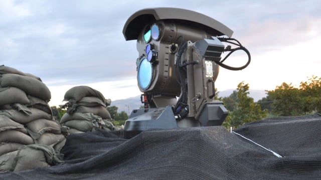 High-power laser take down drone in world’s first combat use.