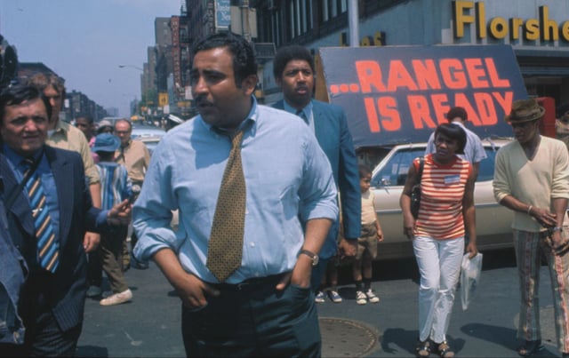 Charlie Rangel in Harlem in 1970.