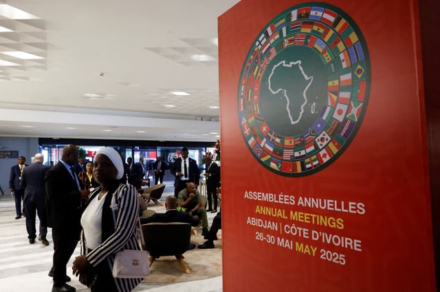 Participants attend the African Development Bank (AfDB) annual meeting, in Abidjan, Ivory Coast, May 27, 2025. REUTERS/Luc Gnago/File Photo