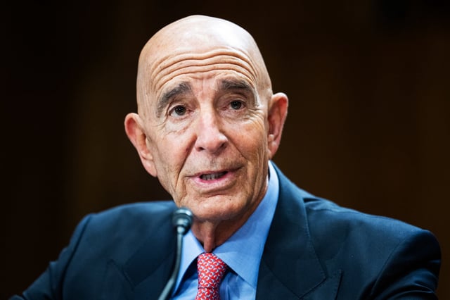 Tom Barrack during a hearing in Washington on April 1, 2025. 