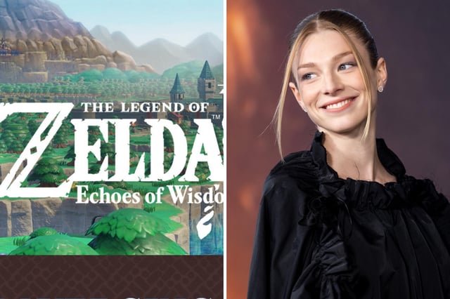 L: The Legend of Zelda: Echoes of Wisdom game for the Nintendo Switch. R: Hunter Schafer attends the HBO Max FYC event for &#39;Euphoria&#39; at Academy Museum of Motion Pictures on April 20, 2022 in Los Angeles, California.