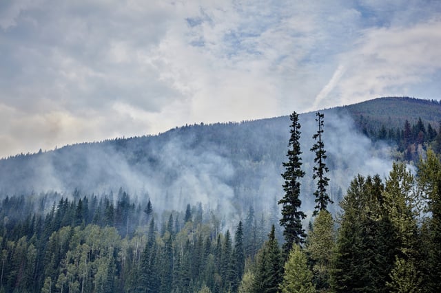 A stock photo of Canadian wildfires.