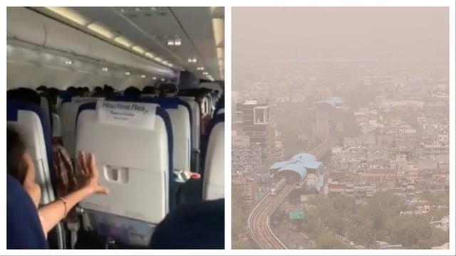Delhi dust storm forces IndiGo pilot to abort landing, video captures turbulence