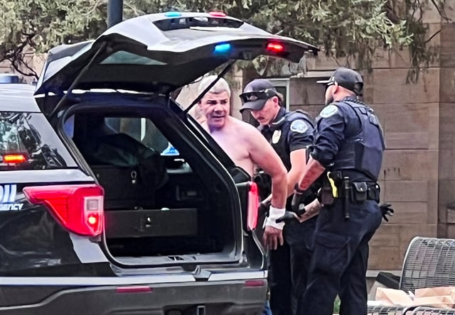 Law enforcement officers detain a suspect, after an attack that injured multiple people, in Boulder, Colorado, U.S. June 1, 2025, in this picture obtained from social media. X/@OpusObscuraX/via REUTERS  THIS IMAGE HAS BEEN SUPPLIED BY A THIRD PARTY. MANDATORY CREDIT. NO RESALES. NO ARCHIVES. THIS PICTURE WAS PROCESSED BY REUTERS TO ENHANCE QUALITY. AN UNPROCESSED VERSION HAS BEEN PROVIDED SEPARATELY.     TPX IMAGES OF THE DAY     