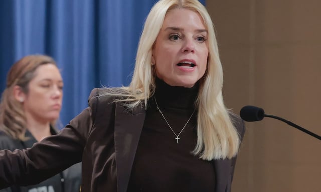DoJ attorney general Pam Bondi. (Getty)