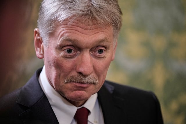 Kremlin spokesman Dmitry Peskov attends a meeting between Russia's President Vladimir Putin and President of Georgia's breakaway region of Abkhazia Badra Gunba in the Grand Palace at the Kremlin in Moscow, Russia May 10, 2025. Pavel Bednyakov/Pool via REUTERS/File Photo