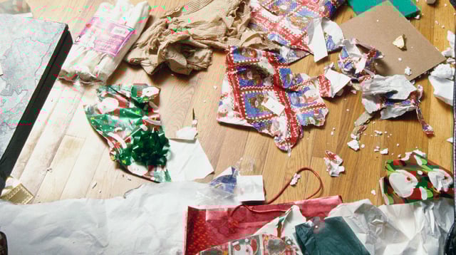 Toddler Opens Presents