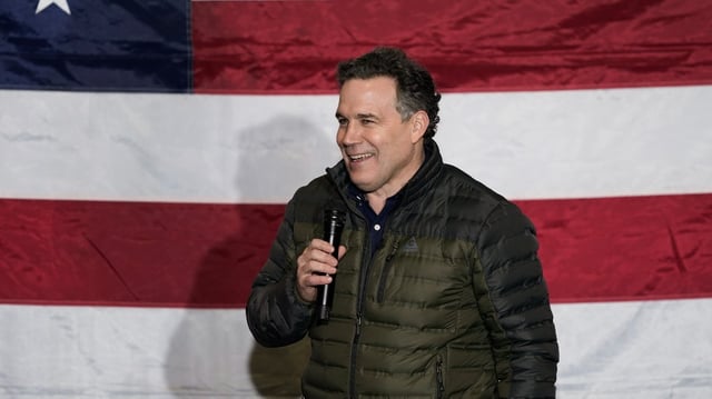 Dave McCormick, a Republican candidate for U.S. Senate in Pennsylvania during a campaign event in Coplay, Pa., Tuesday, Jan. 25, 2022.