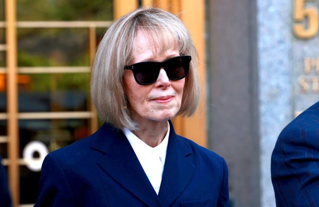 E. Jean Carroll at Manhattan federal court, in New York City, on April 26, 2023.