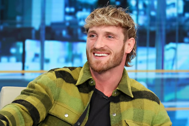 Logan Paul visits "Varney & Co." at Fox Business Network Studios on Nov. 10, 2023 in New York City.