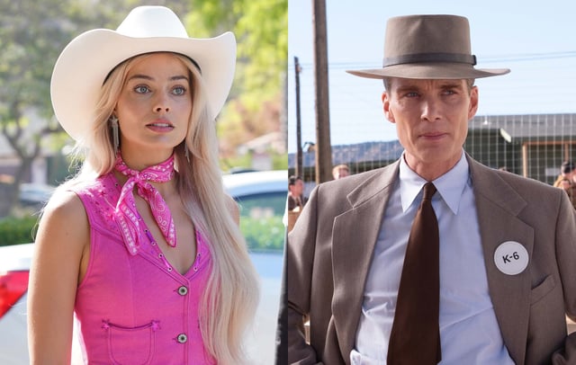 Barbie and Oppenheimer. CREDIT: Warner Bros/Universal