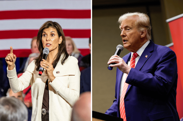 Nikki Haley and Donald Trump