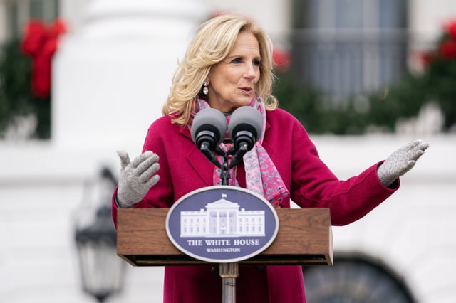 Jill Biden backs husband for re-election