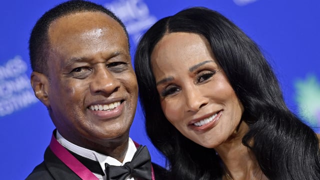 Brian Maillian and Beverly Johnson attend the 2024 Palm Springs International Film Festival Film Awards on January 04, 2024 in Palm Springs, California.
