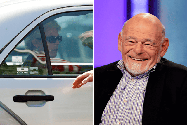 Wendy McCaw, who as Santa Barbara News-Press owner and co-publisher led the publication through controversy after controversy until it ceased publication in 2023, left, and Sam Zell, a Chicago real estate magnate who purchased Tribune Co. and led the company through years of turmoil, in 2013. (AP Photos/Damian Dovarganes, Richard Drew)