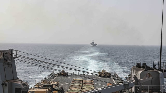 The top commander of U.S. naval forces in the Middle East says Yemen’s Houthi rebels are showing no signs of ending their “reckless” attacks on commercial ships in the Red Sea.