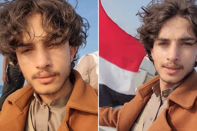 Houthi supporter Rashid al Haddad