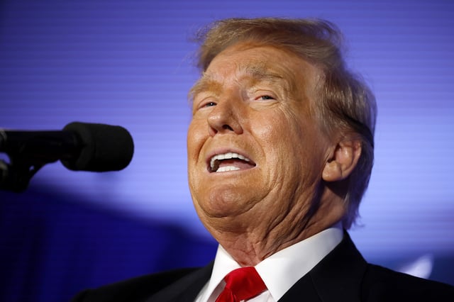 Former president Donald Trump