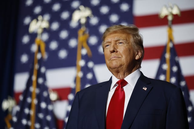 Donald Trump speaks in Iowa