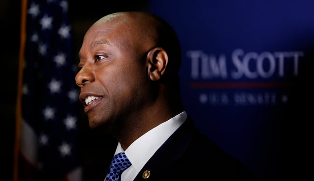 This is not the first time this year Scott has responded to racist Internet comments. (AP Photo/Mic Smith)
