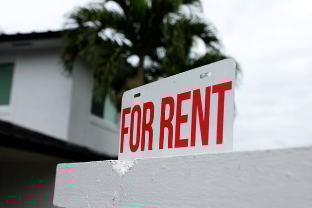 For rent sign