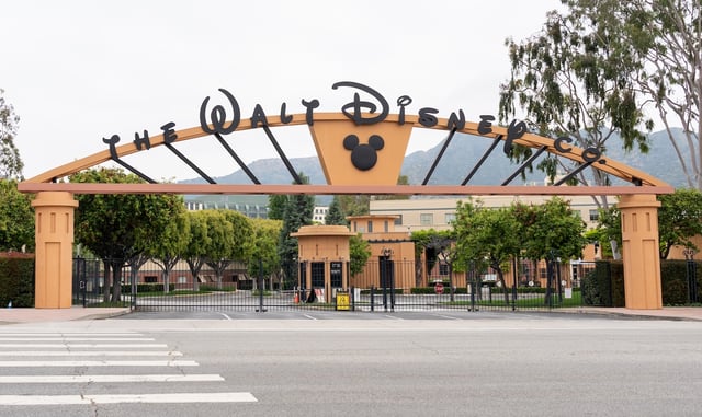 Walt Disney Studios in Burbank, California, United States - May 28, 2023. The Walt Disney Studios is a studio lot which serves as the global headquarters for The Walt Disney Company media conglomerate